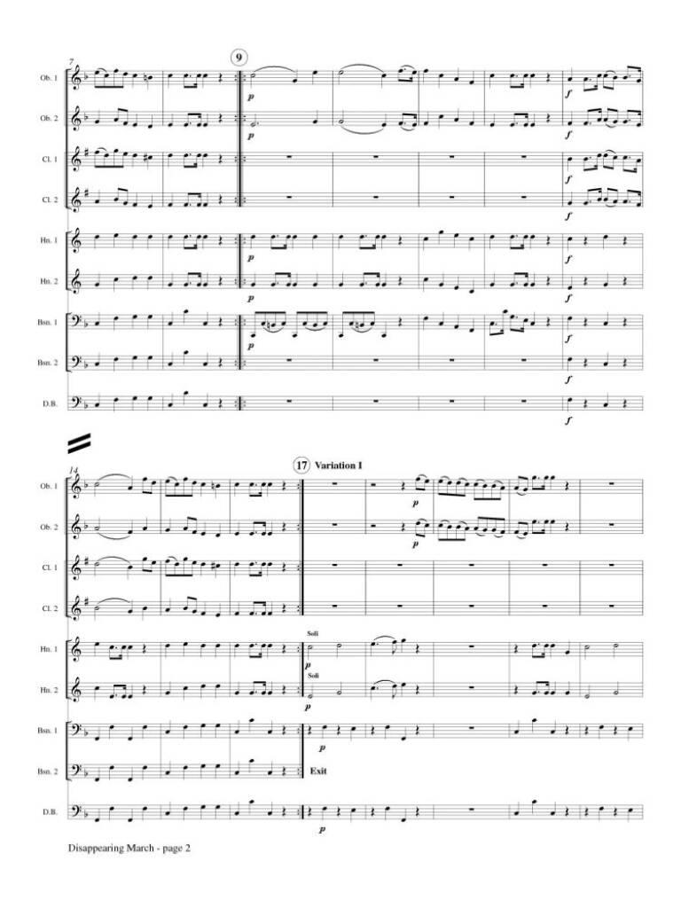 Disappearing March from Partita No. 21